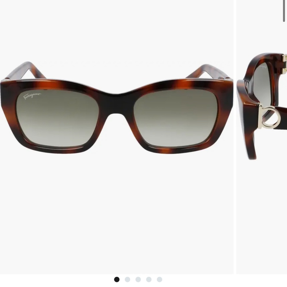 Salvatore Ferragamo Tortoise Sunglasses NEW